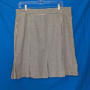 Ann Taylor Loft Size 12 Ivory And Black Wool Skirt